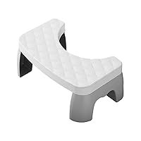 Poop Stool, Comfortable Bowel Movement Portable Squatting Stool, Ergonomic Designed Slip Resistant Dorm Toilet Footstool, Bathroom Assistance Steps for Toilets