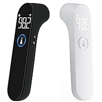 No-Touch Thermometer for Adults and Kids, Digital Baby Thermometer with Fever Alarm - FC-IR209 Black & White