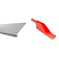 Amerimax Home Products 636025 Lock-in Gutter Guard, Black (Pack of 25) & 8300 Getter Gutter Scoop, Red