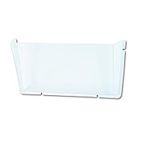 Deflecto Unbreakable DocuPocket, Wall File Organizer, Letter Size, Clear, Single Pocket, 14.5