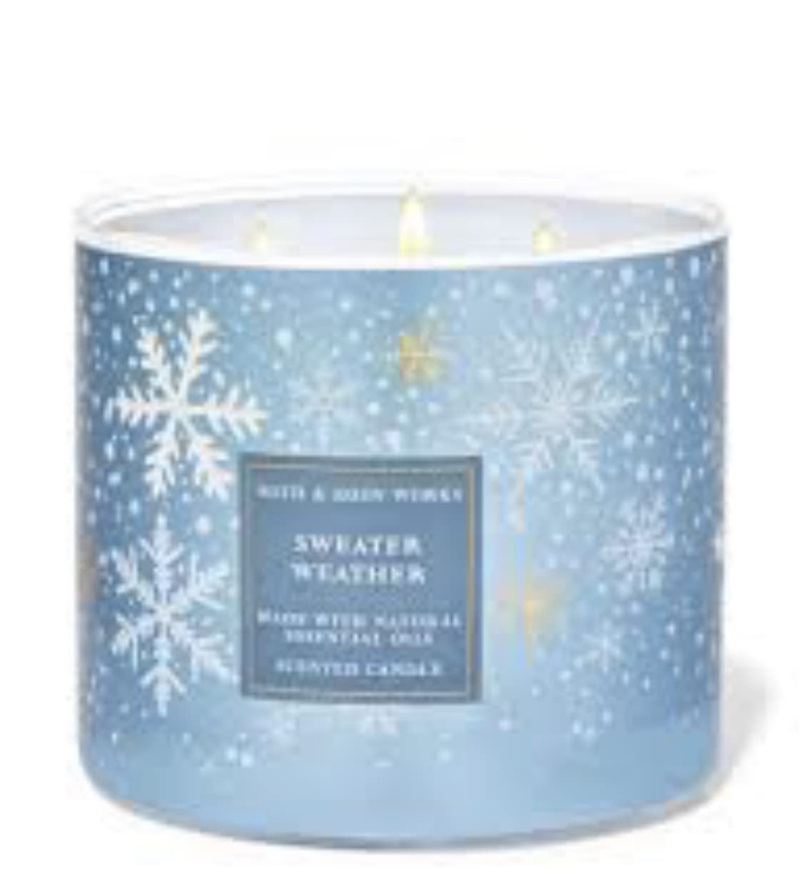 Bath and Body Works Sweater Weather 3 Wick Scented Candle