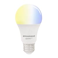 Sylvania Smart+ ZigBee Adjustable White A19 LED Bulb, Works with SmartThings and Amazon Echo Plus, Hub Needed for Amazon Alexa and The Google Assistant, Soft White