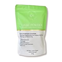 Qasil Powder 100 Grams – Ancient Somali Beauty Secret, Gentle Deep Cleansing Facial Mask for Beautiful Glowing Skin. Reduces Dark Marks and Scars. Brightens. Detoxifies.