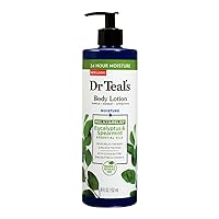 Dr Teal's DCP Products Body Lotion Moisture Rejuvenating Eucalyptus & Spearmint, 16 fl oz Pack of 4 (Yes)