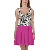 Snow Geese Collection Print, Fireweed Pink, Skater Dress