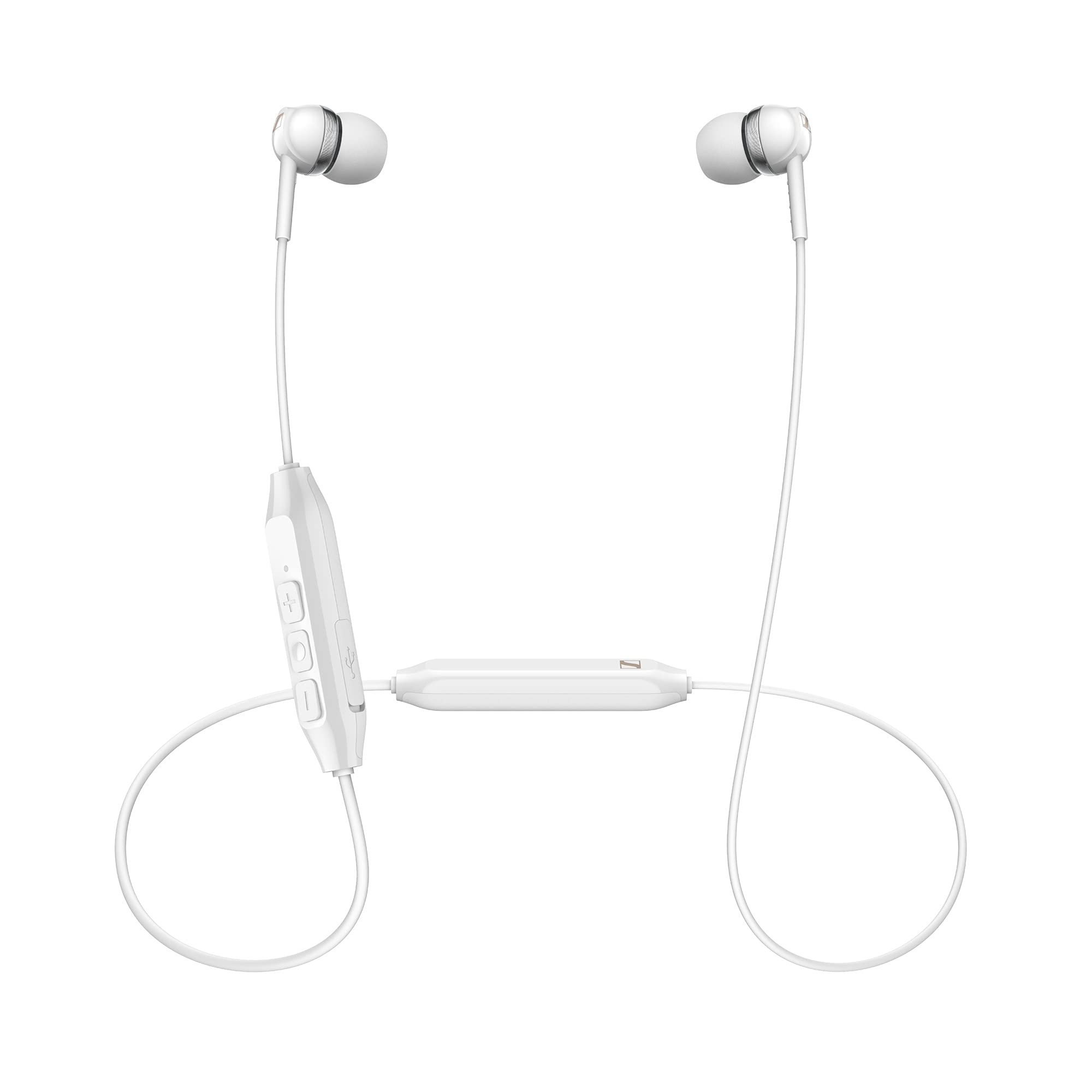 Sennheiser CX 150BT Bluetooth 5.0 Wireless Headphone - 10-hour Battery Life, USB-C Fast Charging, Two Device Connectivity - White (CX 150BT White)