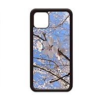 Cherry Blossom Branch Photography for iPhone 12 Pro Max Cover for Apple Mini Mobile Case Shell