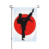 Taekwondo Design Print Garden Flag 28