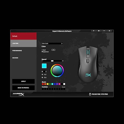 Pulsefire FPS Pro - Gaming Mouse, Software Controlled RGB Light Effects & Macro Customization, Pixart 3389 Sensor Up to 16,000 DPI, 6 Programmable Buttons, Mouse Weight 95g,Black
