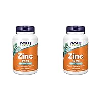NOW Supplements, Zinc (Zinc Gluconate) 50 mg, Supports Enzyme Functions*, Immune Support*, 250 Tablets (Pack of 2)