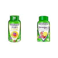 Vitafusion Multi + Energy 90ct & Omega-3 Berry Lemonade Heart Health Gummies 120ct
