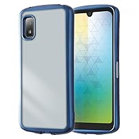 Digital Alchymist AQUOS Wish3 Case, Fingerprint Authentication, Shockproof, Clear, Plated, Smartphone Case, Blue