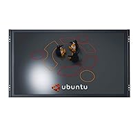 21.5'' inch PC Display 1920x1080p 16:9 HDMI-in VGA USB Embedded Open Frame Wall-Mounted Built-in Speaker Support Linux Ubuntu Raspbian Debian OS Resistive Touch LCD Screen Monitor K215MT-59RL