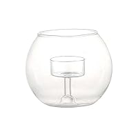 BG023-1 Interior Goods, Candle Holder, Glass Ball, Medium, Transparent