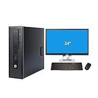 HP Desktop Computer EliteDesk 800 G1 SFF PC,Quad Core i5 Business Desk Top,New 24