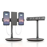 Phone Stand,Cell Phone Stand of Desk,Multi-Phone Holder,Adjustable Height,Unlimited Vision,Stable Base,Support All Phones and Screens from 2-15.6 inch+4.7 inch,(iPhone, Android,Switch,etc.),