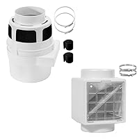 Upgraded 3 in1 Indoor Dryer Vent Kit Lint Catcher Bucket Box & 3 IN 1 Dryer Duct Lint Trap