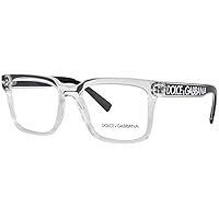 Dolce & Gabbana DG 5101 3133 Crystal Plastic Square Eyeglasses 50mm