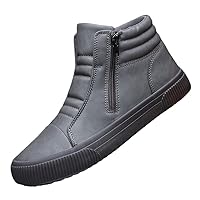 Men Leather Boot Breathable Shoes Outdoor Casual Shoes