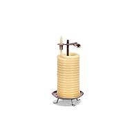 80-Hour Vertical Candle, Eco-friendly Natural Beeswax with Cotton Wick
