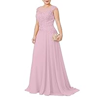 A-Line Mother of The Bride Dress Wedding Guest Dresses Plus Size Chiffon 2023 LY005