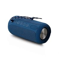 Portable Waterproof Speaker Stereo Sound Sound Box Phone TF Card FM Outdoor Music Soundbar (Color : Blue)