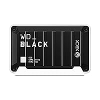 WD_BLACK 1TB D30 Game Drive SSD- Portable External Solid State Drive, Compatible with Xbox and PC, Up to 900MB/s - WDBAMF0010BBW-WESN