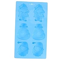 BESTOYARD 6 Hole Silicone Silicone Chocolate Molds Cookie Baking Molds Muffin Pan Chocolate Silicone Baking Tray Biscuit Crayon Candy Party Cake Paper Cup Christmas
