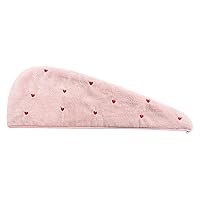 Hair Drying Hat Women's Double Thicken Super Absorbent Quick-Drying Wipe Hair Towel Pack Headscarf (Color : E, Size : 1)