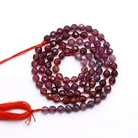 Natural AAA+ Ruby 2mm-2.5mm Micro Faceted Beads | Burma Multi Ruby Precious Gemstone Loose Rondelle Beads for Jewelry Making | 13inch Strand A-1-624 (Pack of 5)