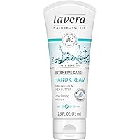 Lavera intensive care basis sensitiv organic almond oil and shea butter hand cream, 2.5oz, 2.5 Ounce