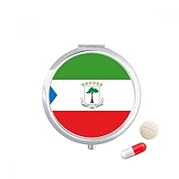 Equatorial Guinea National Flag Africa Country Pill Case Pocket Medicine Storage Box Container Dispenser