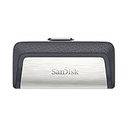 SanDisk 256GB Ultra Dual Drive USB Type-C Flash Drive, with reversible USB Type-C and USB Type-A connectors, for smartphones, tablets, Macs and computers