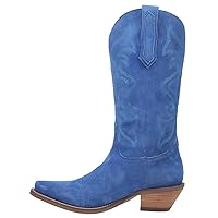Dingo Womens Out West Embroidered Snip Toe Casual Boots Knee High Mid Heel 2-3