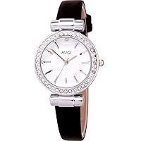 AVGI Women's Round Watch Diamond Watch 30M Water Resistant, Silver