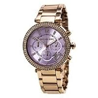 Michael Kors Women's MK6169 - Parker Rose Gold/Lilac Watch