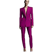 Women Suits Set Blazer Formal Ladies Business Office Tuxedos Work Wear Suits