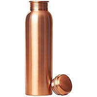 Rudra Exports Copper Water Bottle 1 Litre Pure Copper Bottles for Water 1 Litre