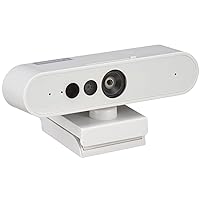 Lenovo HD 1080p Webcam (510 FHD) - Monitor Camera with 4X Digital Zoom, 95° Wide Angle, 360° Rotation Pan & Tilt - Desktop Cam with Dual Microphones & Windows Hello for Livestreaming & Conferences
