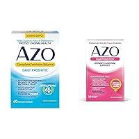 AZO Complete Feminine Balance Daily Probiotics for Women, Clinically Proven to Help Protect Vaginal Health & Dual Protection | Urinary + Vaginal Support* | Prebiotic Plus Clinically