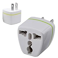 Overseas Conversion Plug, Worldwide Compatible, Power Converter, Outlet Converter, Multi Conversion Plug A Type, Power Supply Shape, 50/60 Hz, 110-250 V, Power Conversion Adapter, Compatible with