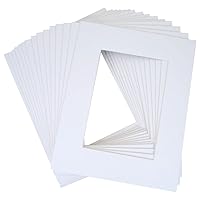 16x20 for 12x16 White Mat with whitecore 100/pack