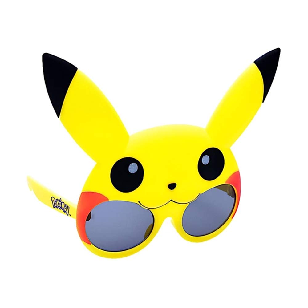 Sun-Staches Official Pokemon Pikachu Lil' Characters, Yellow, Black, Red, One Size (SG3457)