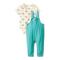 Cat & Jack Baby Boys' 2pc Short Sleeve Bodysuit & Overalls Set -