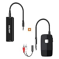 Bluetooth 5.3 Receiver for Car, Ground Loop Noise Isolator for Car/Home/PC Stereo System with 3.5mm or RCA AUX Jack