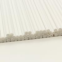 Plastic Lollipop Sticks - 450mm x 6mm Pack of 500 (White)