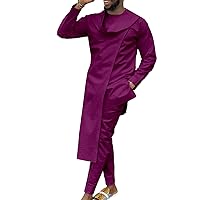African Clothing for Men Dashiki Coats Casual Shirt and Pants 3 Piece Set Bazin Riche Outfits