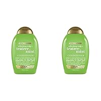 OGX Extra Strength Refreshing Scalp + Teatree Mint Conditioner, Invigorating Conditioner with Tea Tree & Peppermint Oil & Witch Hazel, Paraben-Free, Sulfate-Free Surfactants, 13 fl oz (Pack of 2)