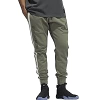 Adidas Men’s Daniel Patrick Basketball Pants, Green/Black, US Large-Tall