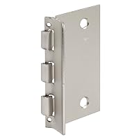 Prime-Line U 10319 Flip Action Door Lock – Reversible Satin Nickel Privacy Lock with Anti-Lock Out Screw for Child Safe Mode, 2-3/4” (Single Pack)